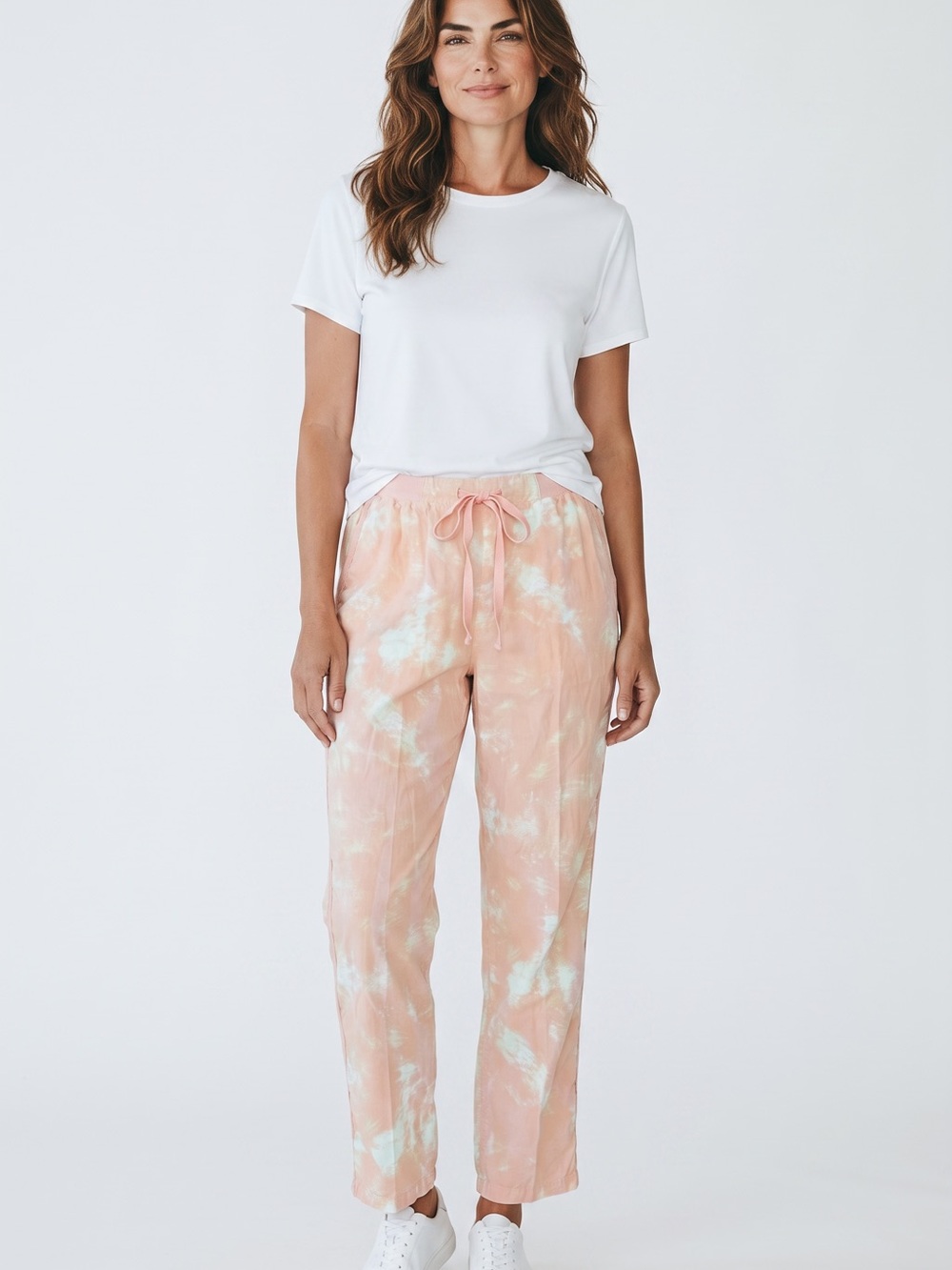 Style & Co. Pink  Tie-Dye Drawstring Joggers 97% cotton